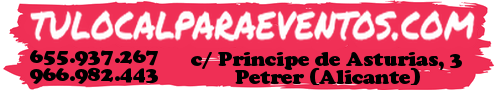 Alquile de local para fiestas Infantiles en Petrer