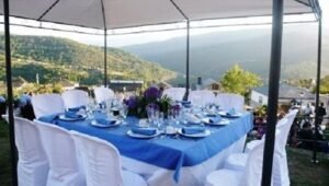 Alquiler de mesa, sillas y carpa para evento