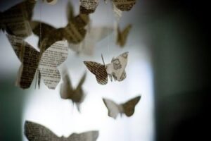 Decoración con papel periodico