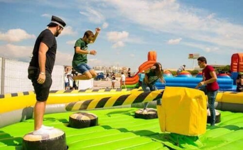Alquiler palo loco hinchable para eventos en Alicante y Murcia