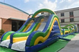 Alquiler tobogan hinchable en pista americana para fiestas adultos