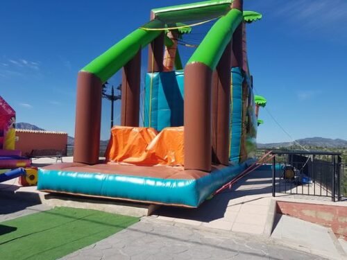 Colchoneta salto al vacio hinchable y seguro