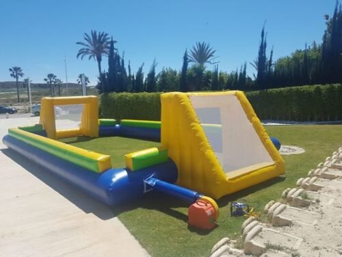 Colchoneta hinchable, futbolín humano en Alicante y Murcia