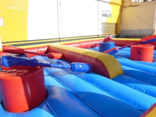 Lucha de gladiadores colchoneta hinchable infantil