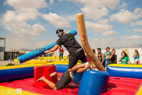 Hinchable para adultos, lucha de gladiadores