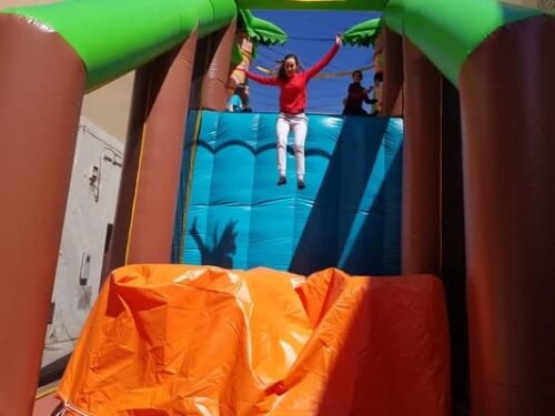 Hinchable caida libre segura para fiestas y eventos