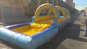 Hinchable acuático con piscina para Fiestas