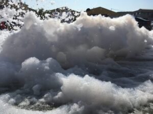 Fiesta de espuma para eventos infantiles