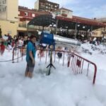 Fiesta de la espuma en colegios