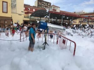 Fiesta de la espuma en colegios