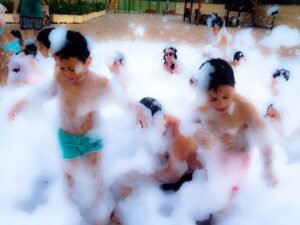 Fiesta de la espuma infantil