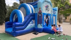 tobogán frozen para fiestas infantiles